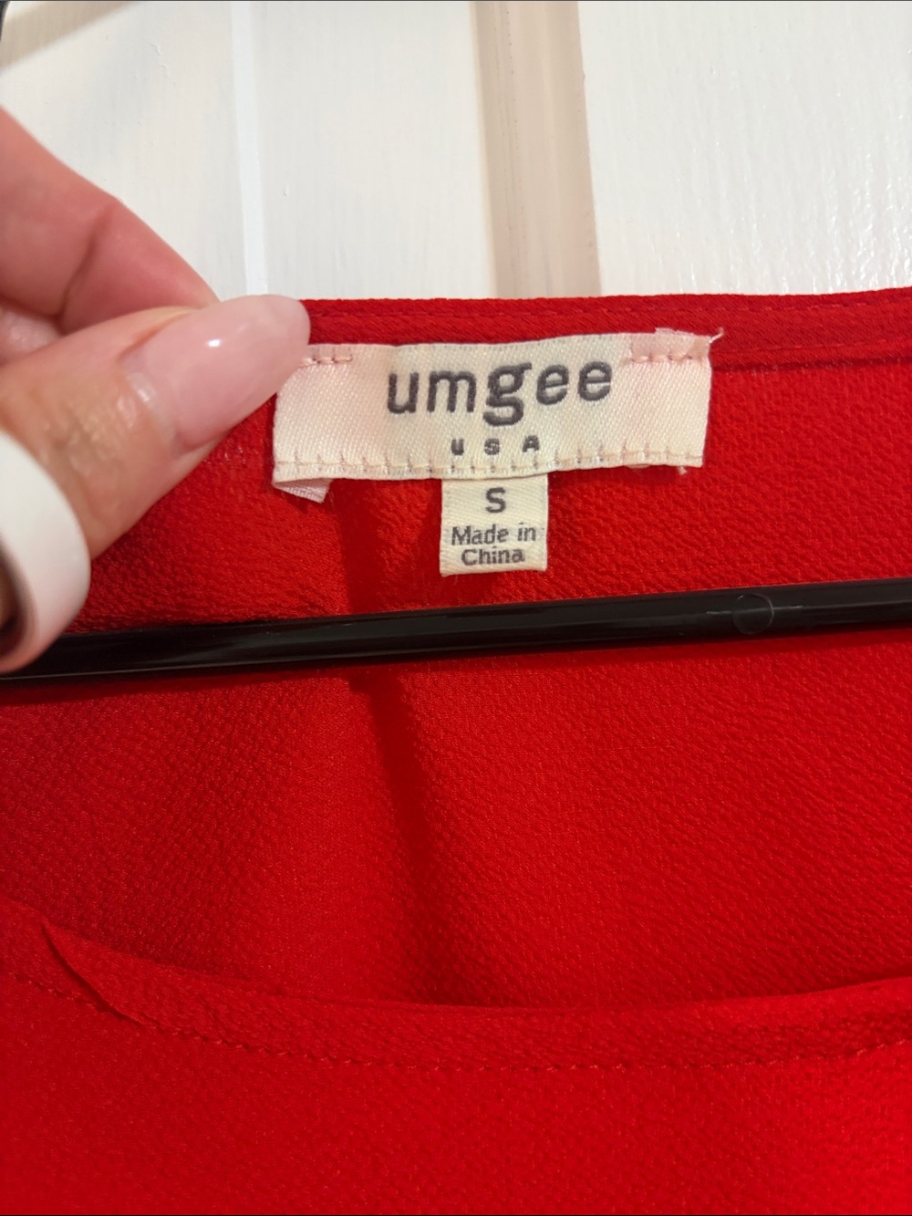 Red Ruffle Sleeve Top - Picture 2 of 6